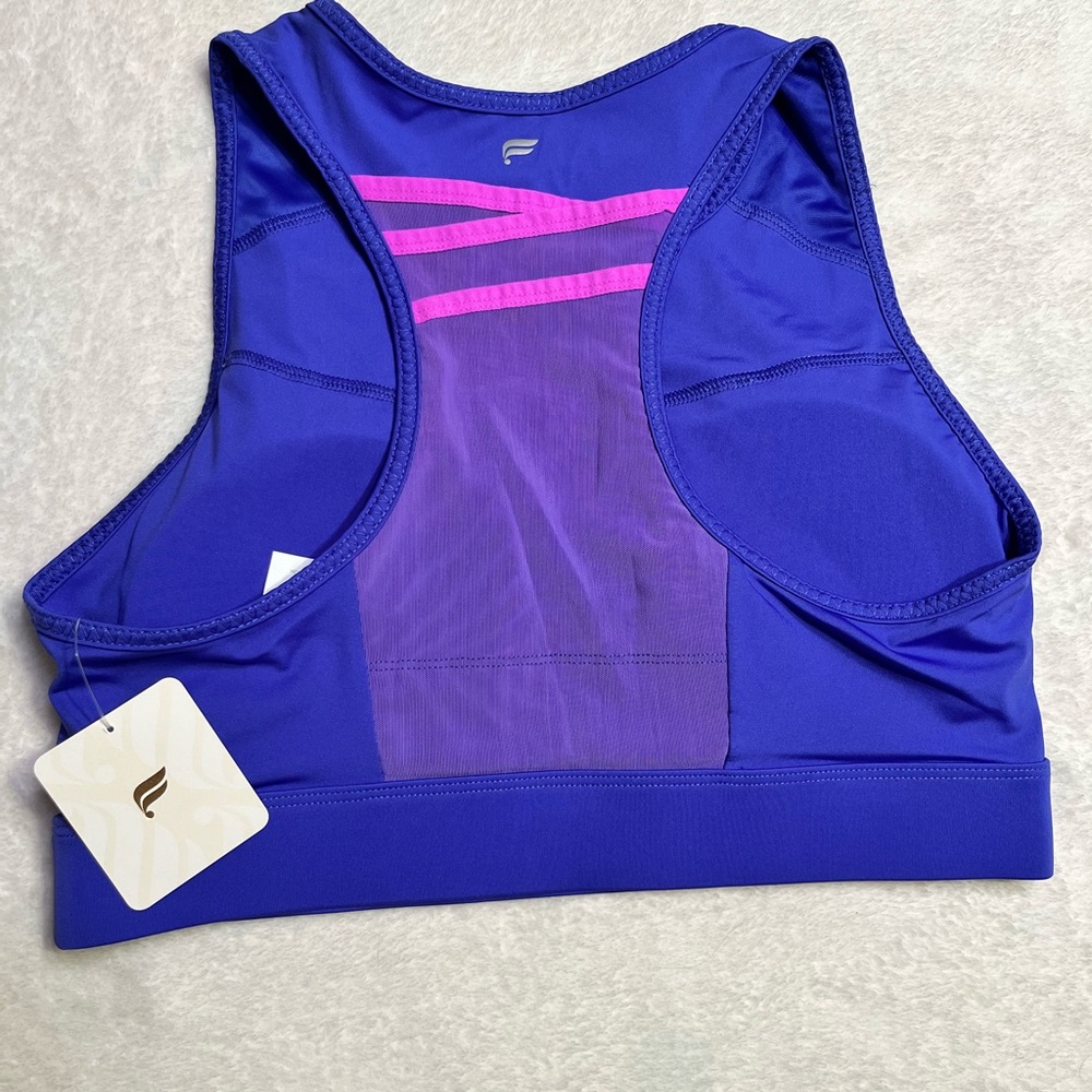Fabletics Trinity High Impact Sports Bra Blue NWT High Support Size - Picture 3 of 3